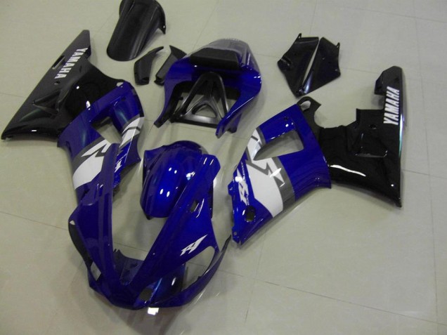 00-01 Blue Black White Yamaha YZF R1 Motorcycle Fairings