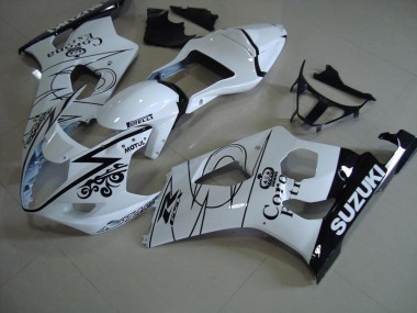 03-04 White Corona Suzuki GSXR 1000 Motorcycle Fairings
