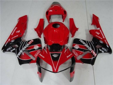 05-06 Red Black Honda CBR600RR Motorcycle Fairing Kits & Plastic