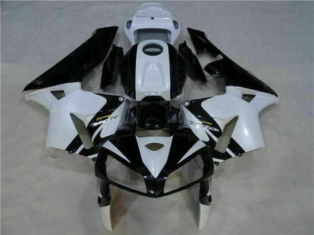05-06 White Black Honda CBR600RR Motorcycle Bodywork