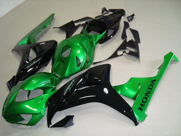 06-07 Black Green Honda CBR1000RR Motorcycle Fairings