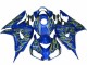 06-07 Yellow Flame Blue Honda CBR1000RR Motorcycle Fairings