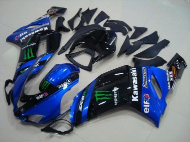 07-08 Blue Monster Kawasaki ZX6R Motorcycle Fairings