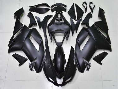 07-08 Matte Black Kawasaki ZX6R Motorcycle Fairings