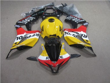 07-08 Yellow Red Black Repsol Honda CBR600RR Motorcycle Fairings
