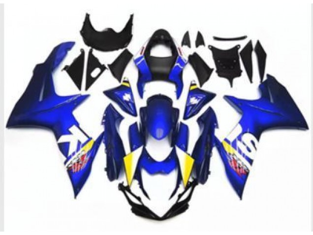 11-21 Blue White Suzuki GSXR 600/750 Motorcycle Fairings
